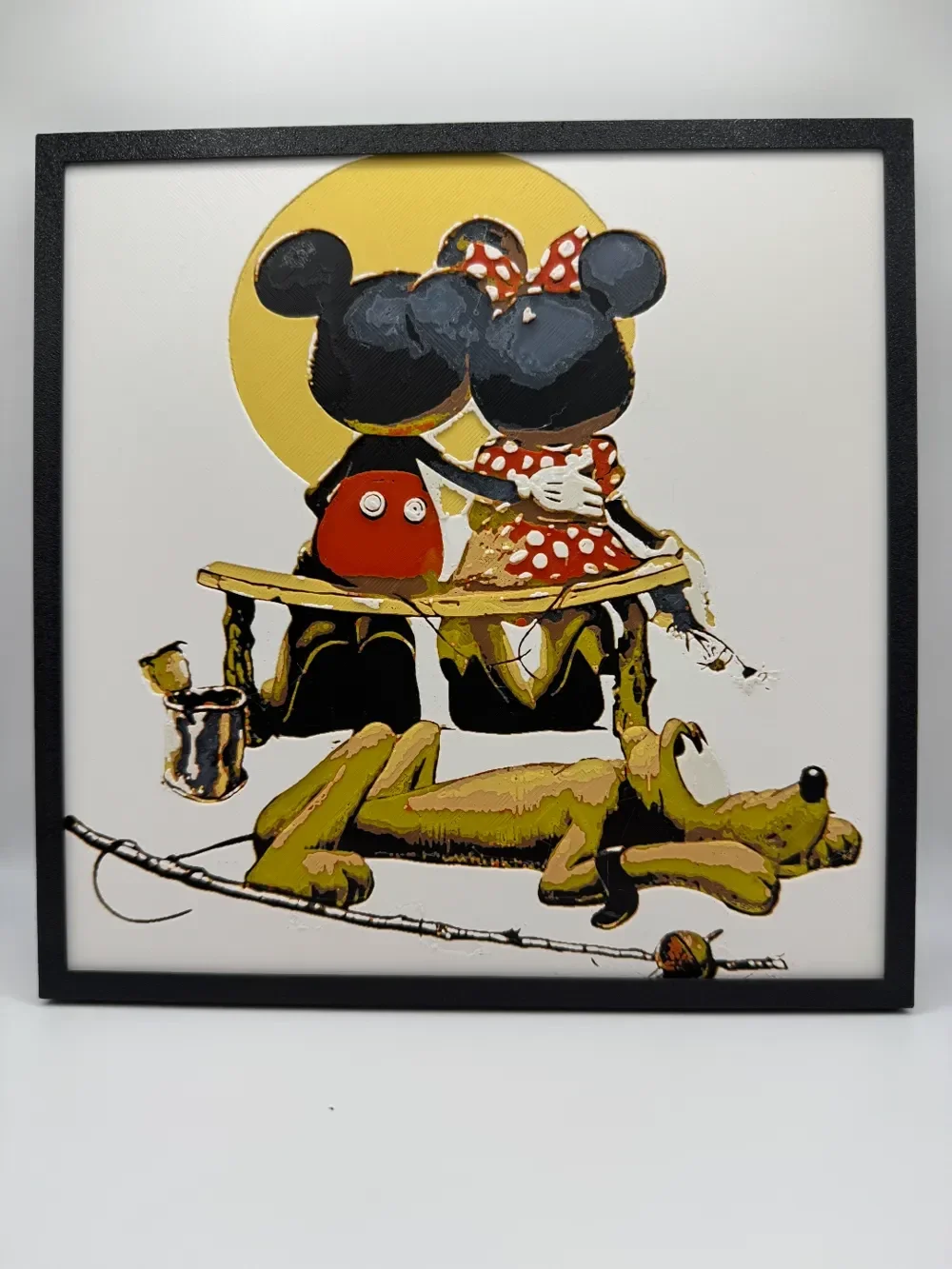 Mickey and Minnie - Puppy Love Hueforge