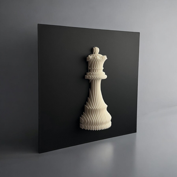 Chess Queen Layered