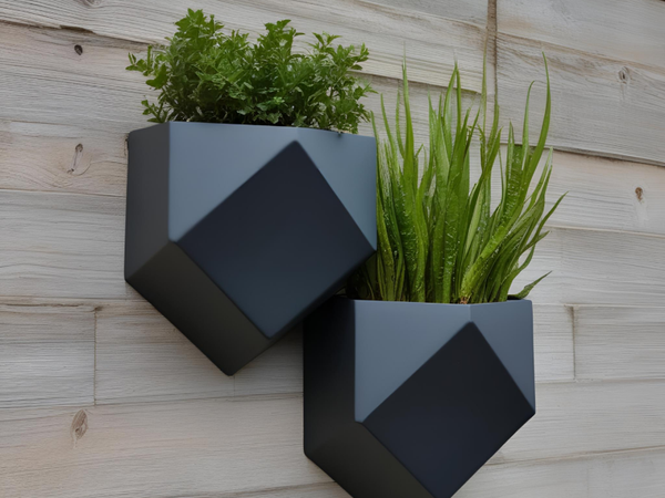 2 Wall Hanging Planters