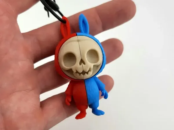 Lafufu Skeleton Keychain