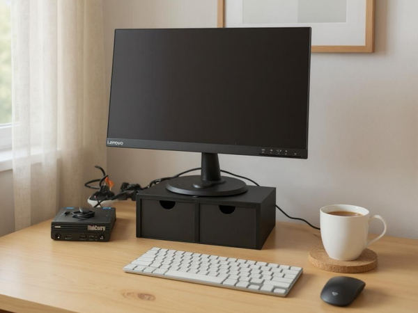 2 Drawers Monitor Riser