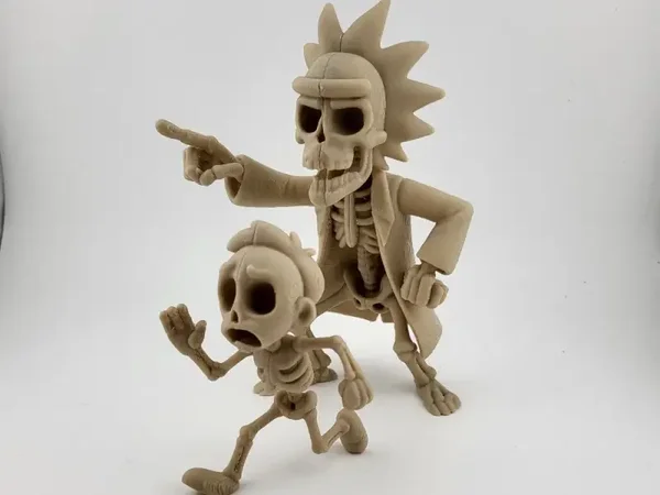 Rick and Morty Skeleton Duo