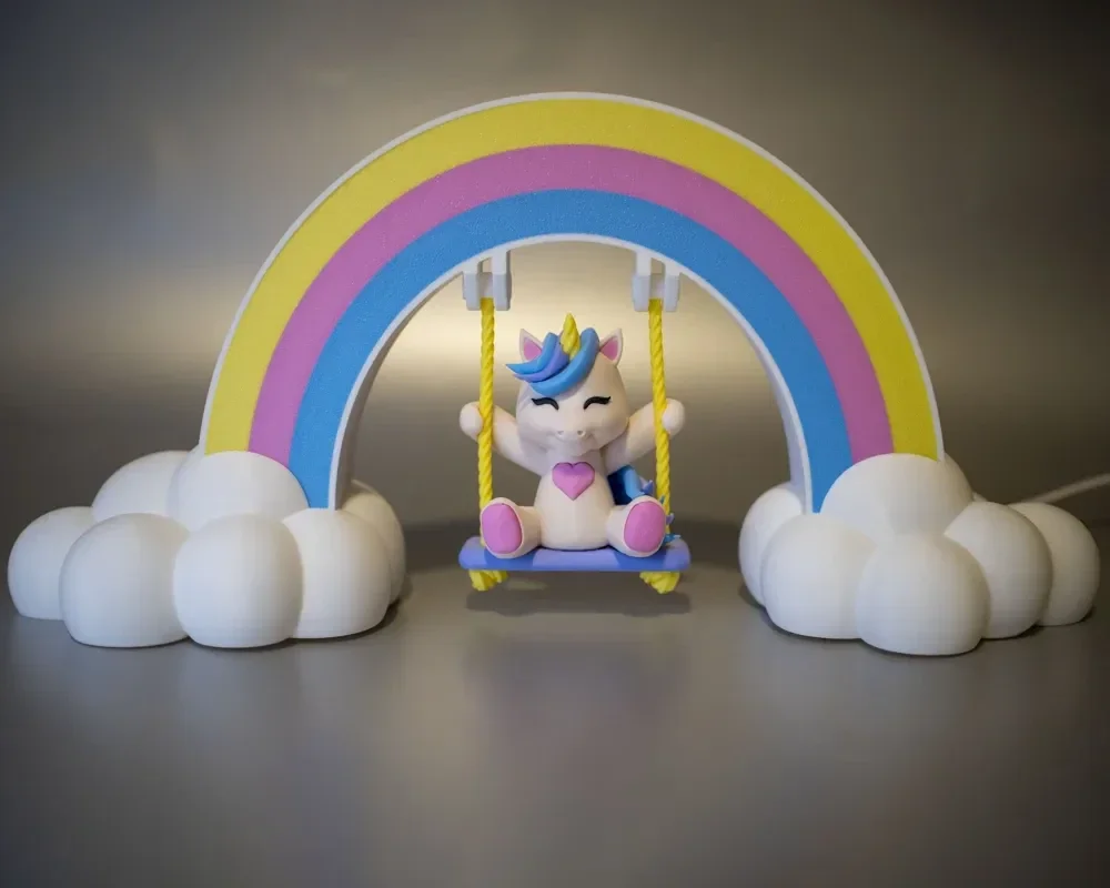 Rainbow Unicorn Lamp