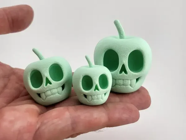 Trio Halloween Skull Apples
