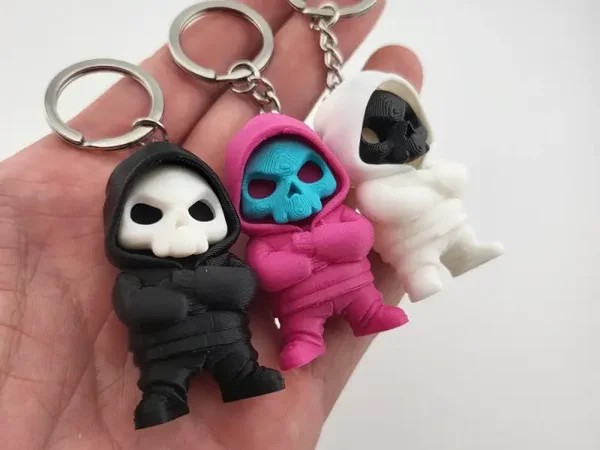 Hoodie Skull Keychains