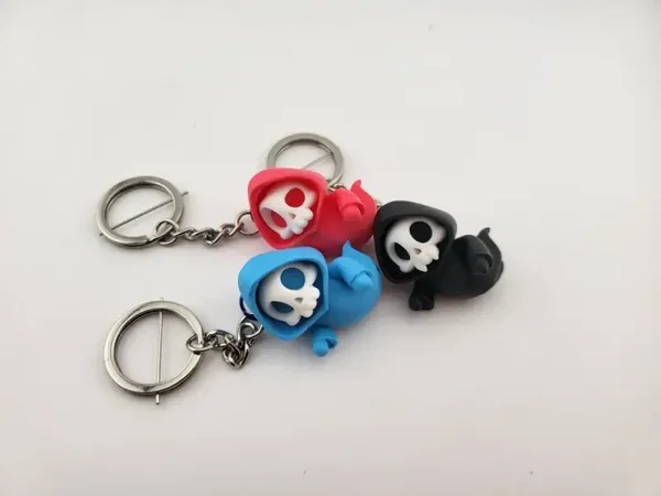 Ghost Skull Keychain