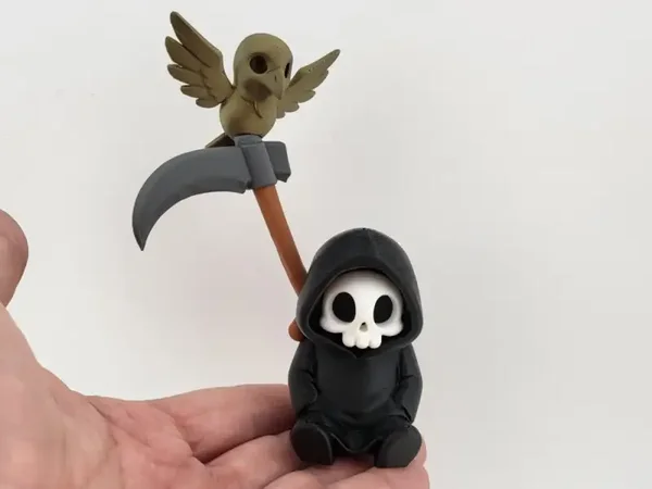 Grim Reaper with Owl