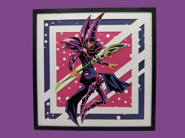 Dark Magician - Yu-Gi-Oh Hueforge