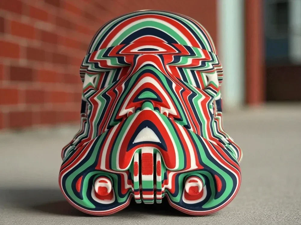 Colour-Stacked Stormtrooper Helmet