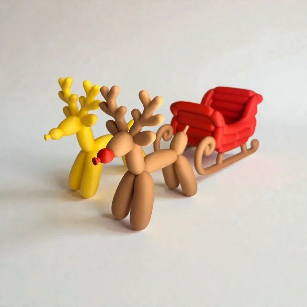 Balloon Reindeer & Sled
