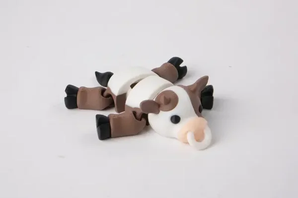 Flexi Cow Keychain