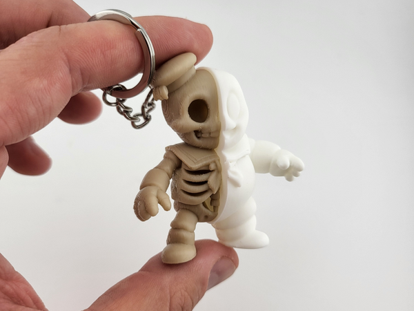 Stay Puft Skeleton Keychain