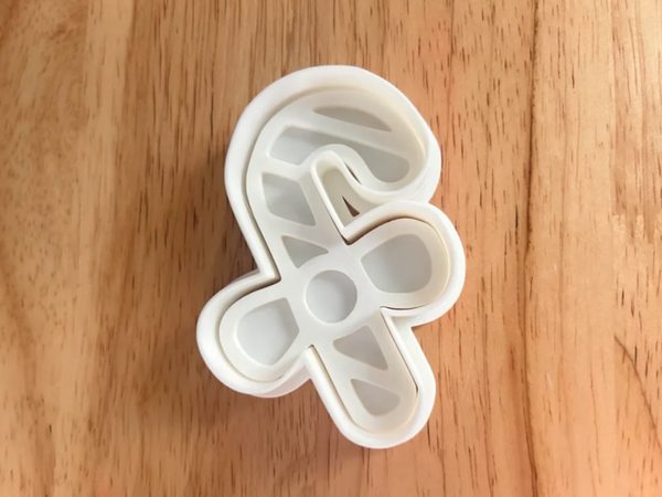 Candy Cane Bow Cookie Cutter