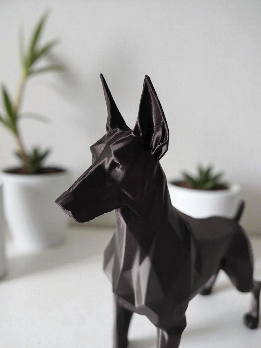 Guarding Dobermann Sculpture