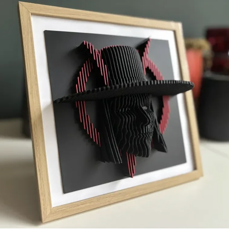 V for Vendetta Layered Sculpture