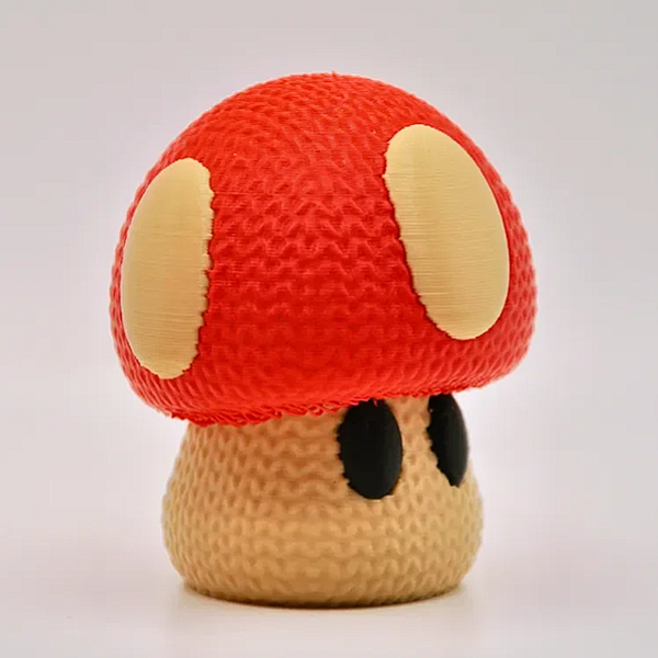 Knitted Mario Mushroom