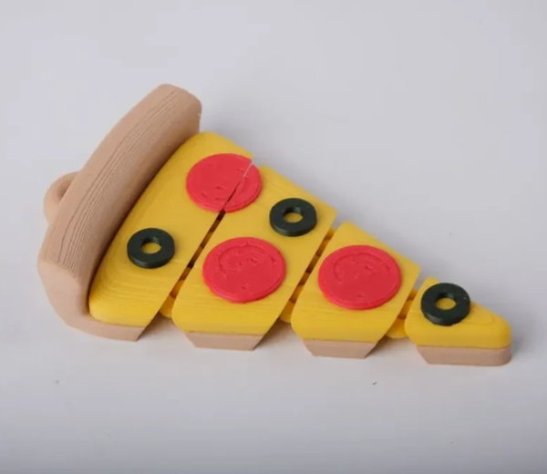 Flexi Pizza Slice Keychain
