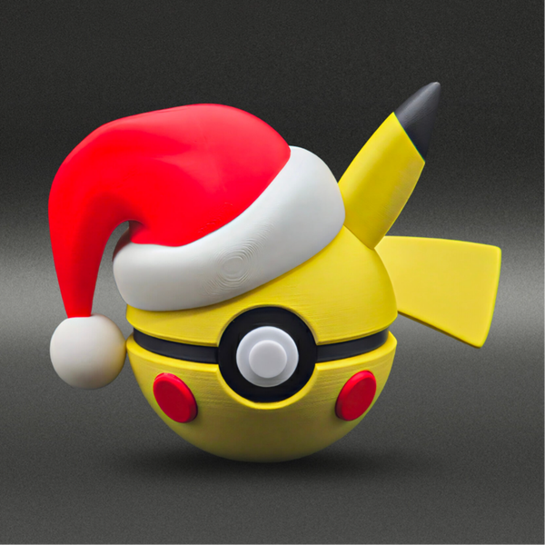 Santa Hat Pikachu Ball