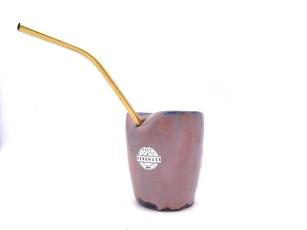 Sommerbecher mit Strohhalm 175 ml