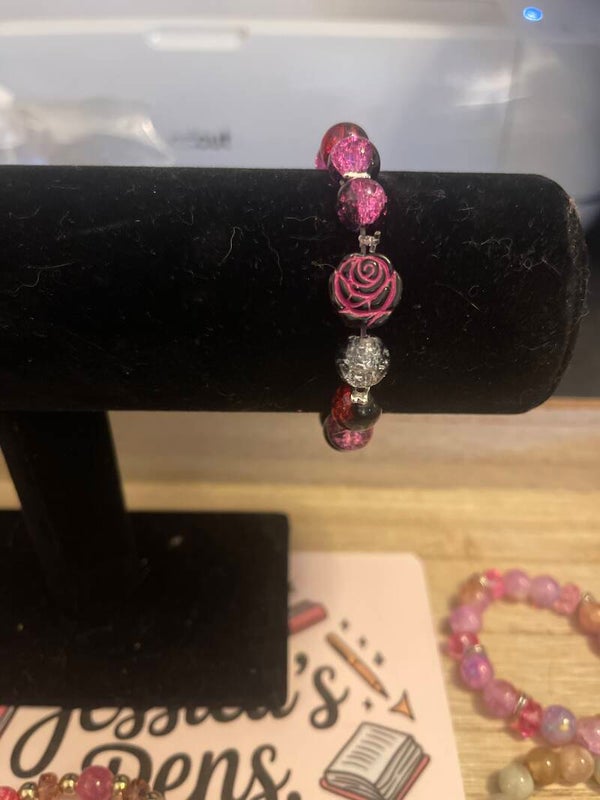 Glass bead bracelets