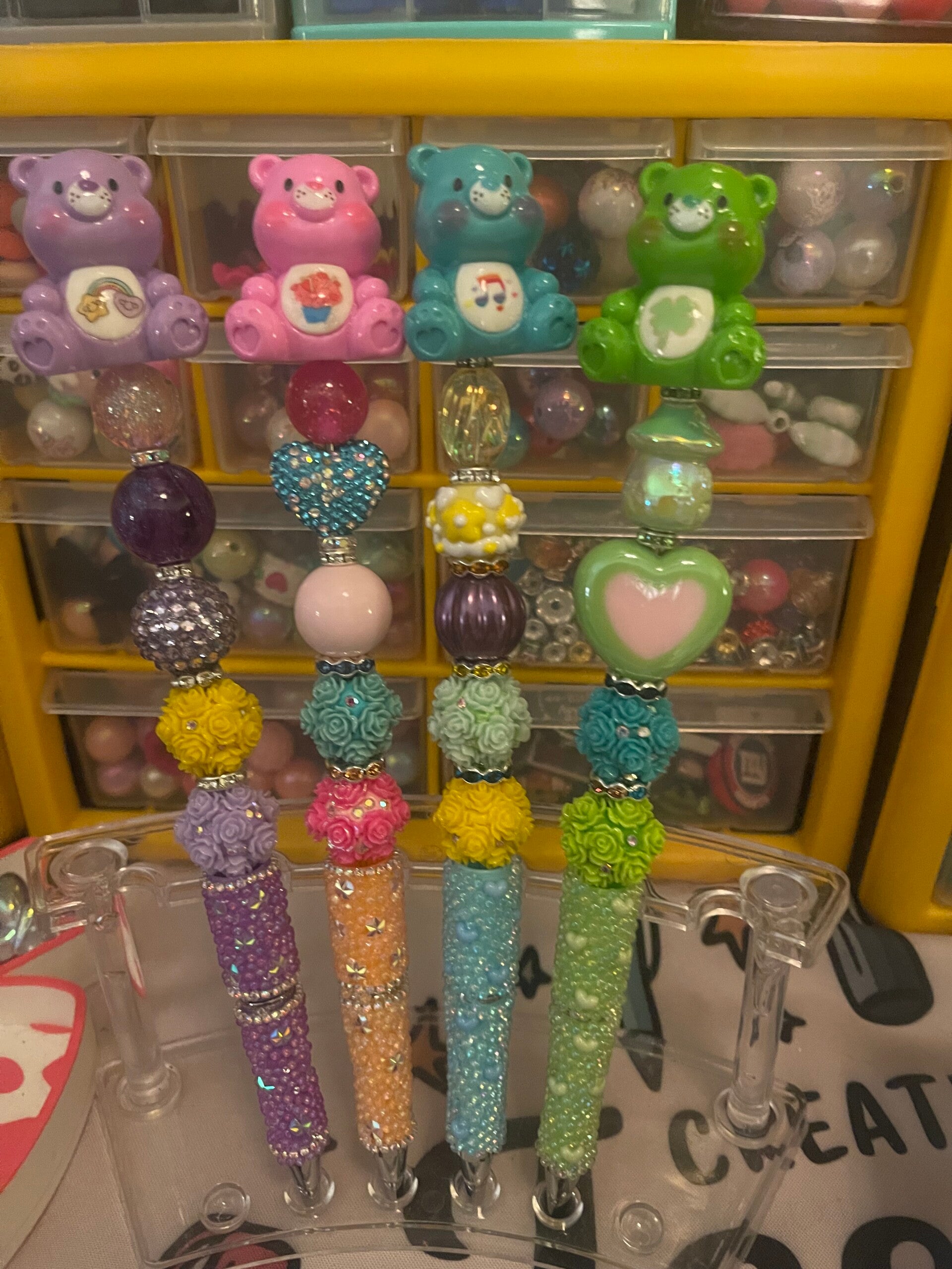 Fancy care bear pens
