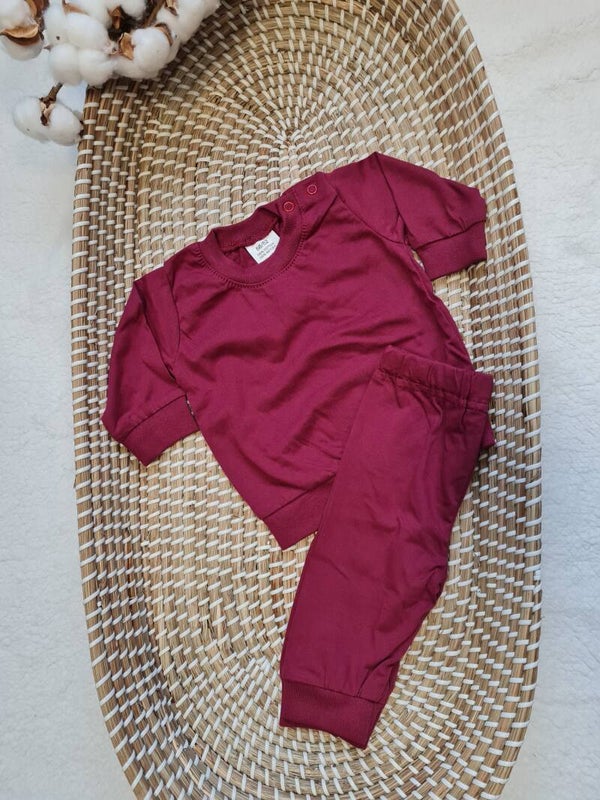 Pyjama met bedrukking Bordeaux