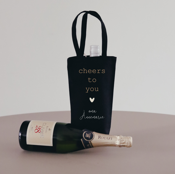 Wijntas time for wine zwart