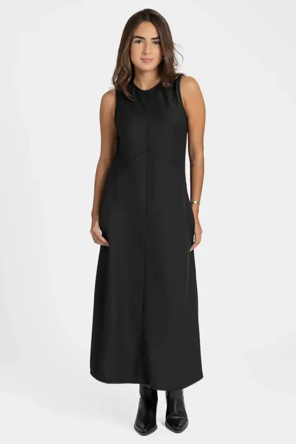 VESTIDO LARGO NEGRO