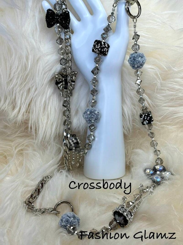 Zwart/zilveren Crossbody