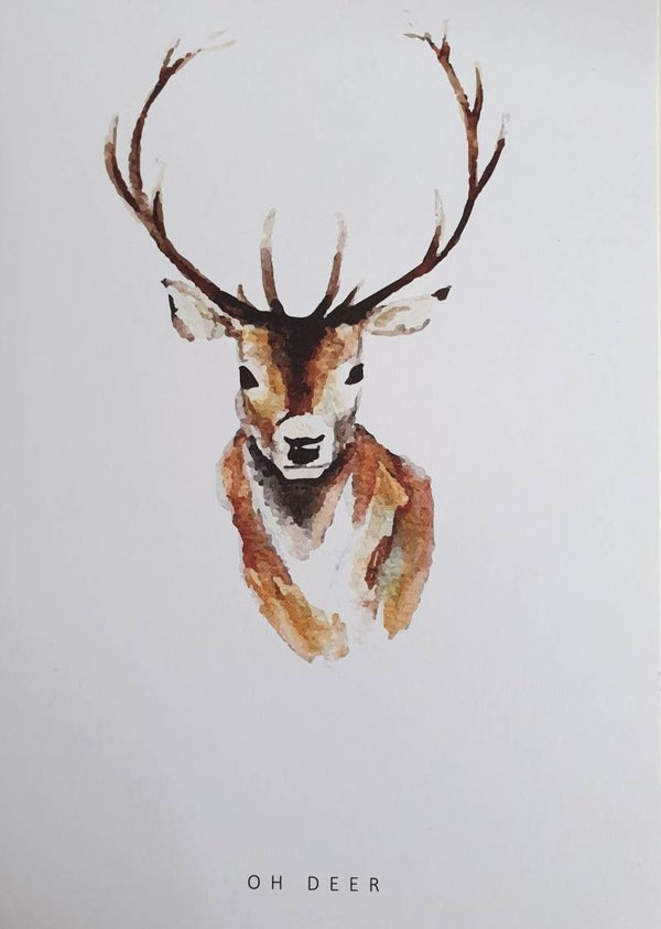 KERSTKAART * OH DEER