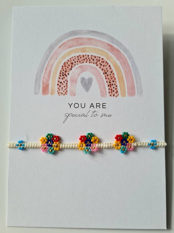 AANTREK ARMBAND *bloemen