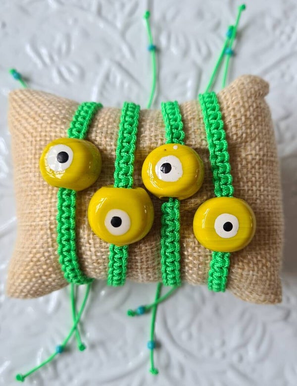 Jewels By SJ *armband keramiek geel