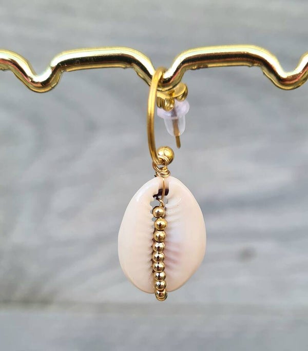 OORBEL PER STUK *beachy schelp