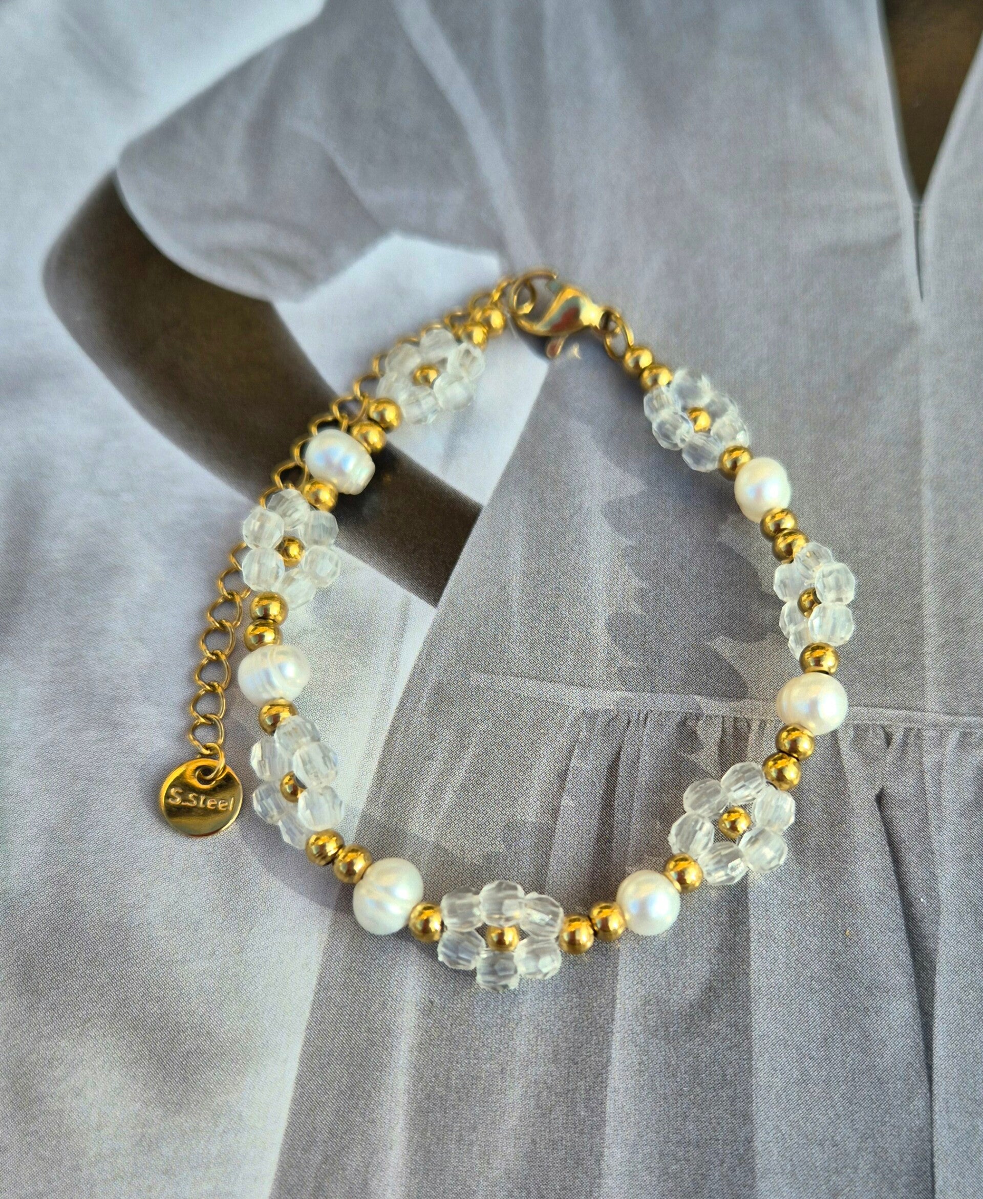 ARMBAND *parel bloem