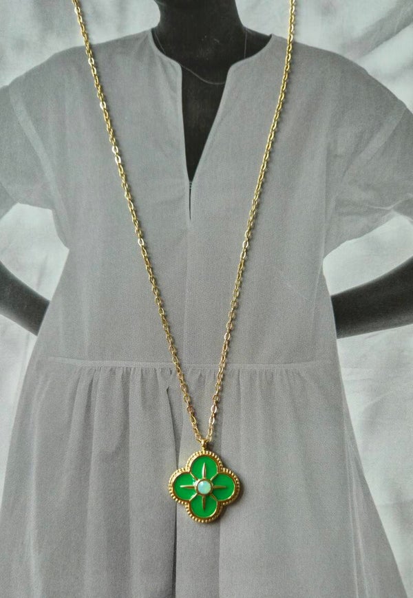 KETTING LANG *klaver groen