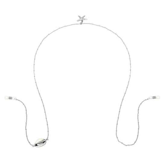 (ZON)BRIL KETTING  *zilver beach