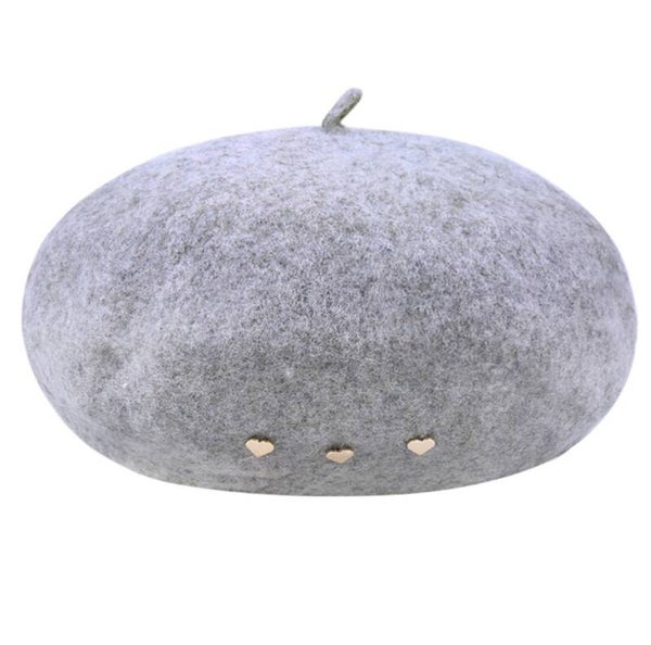 BARET * grijs + ♡♡♡