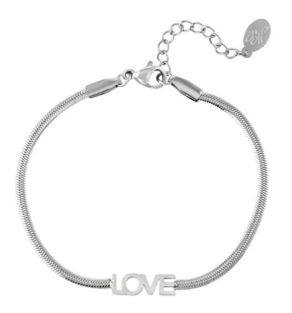 ARMBAND *love zilver