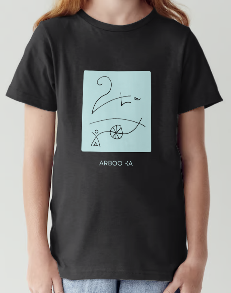 Arboo Ka pale blue print