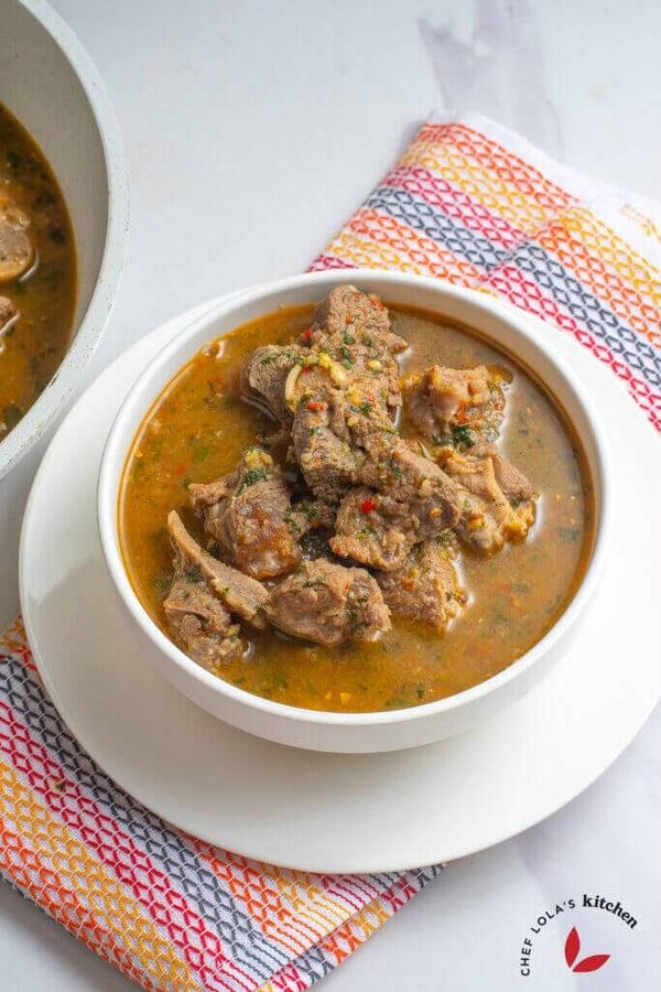 Peper soup meat and beef