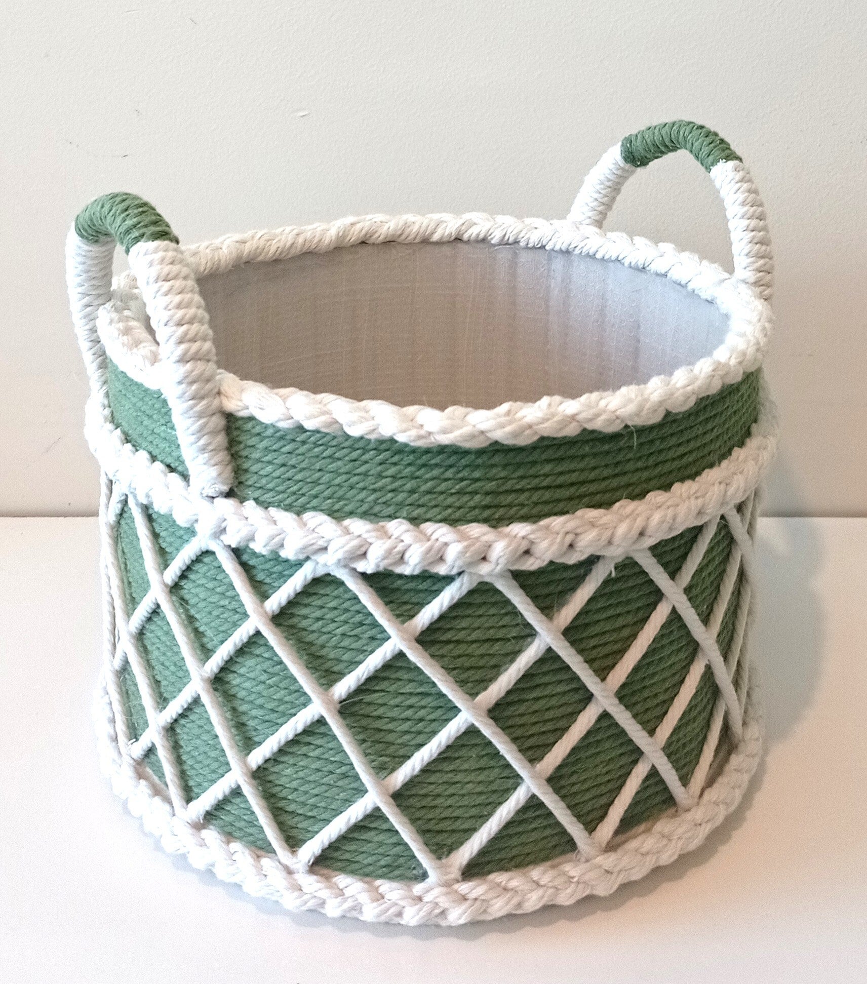 Cache pot macramé