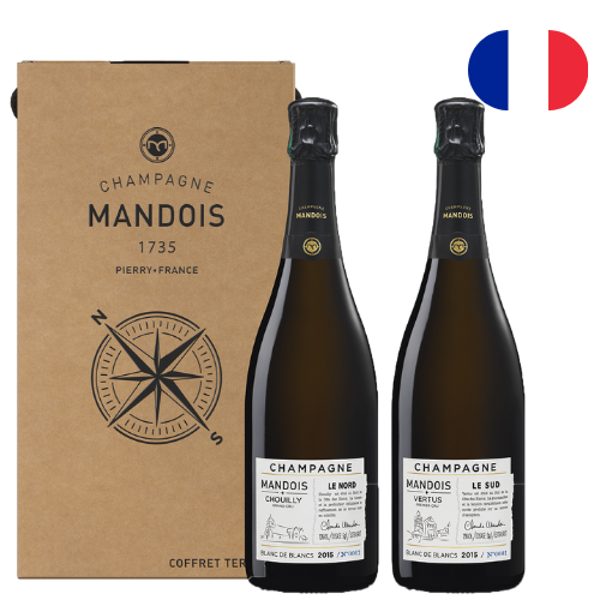 Champagne Mandois, Cuvées Le Nord & Le Sud BOX