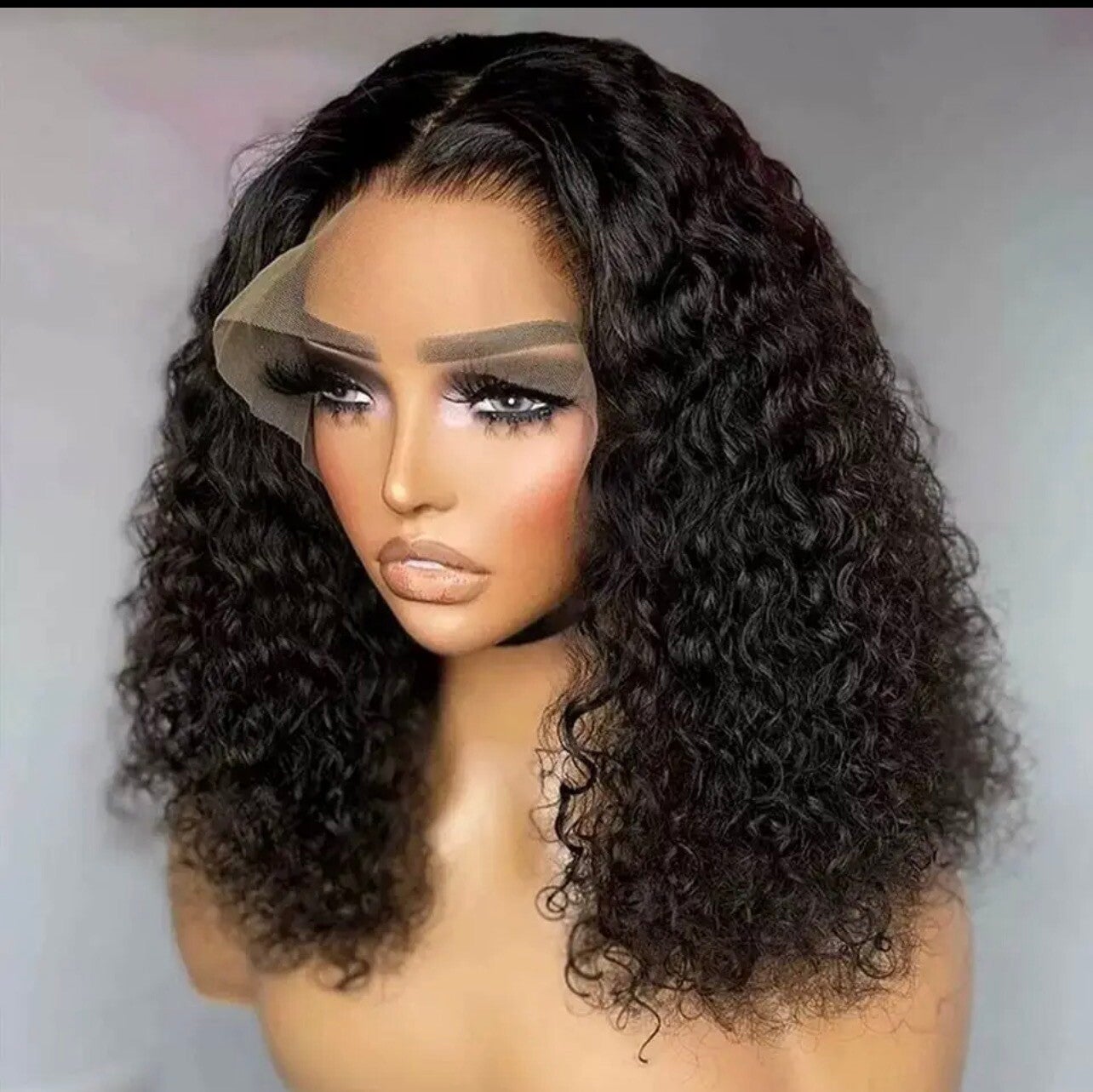 🖤 PERRUQUE BOB CURLY LACE FRONT – EFFET NATUREL 🖤