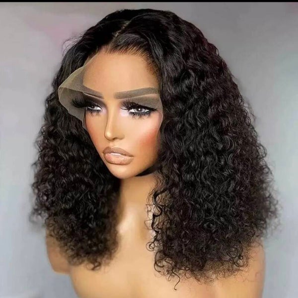 🖤 PERRUQUE BOB CURLY LACE FRONT – EFFET NATUREL 🖤