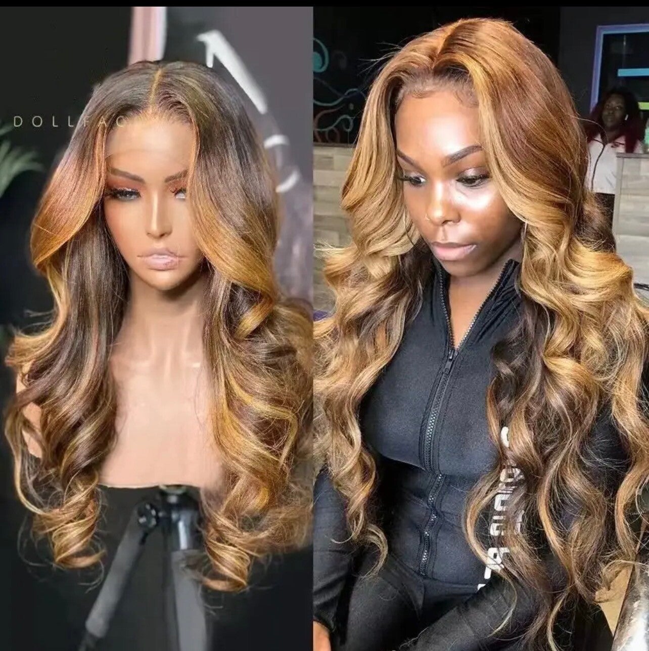 🤎✨ PERRUQUE BODY WAVE – BALAYAGE CARAMEL & MIEL ✨🤎