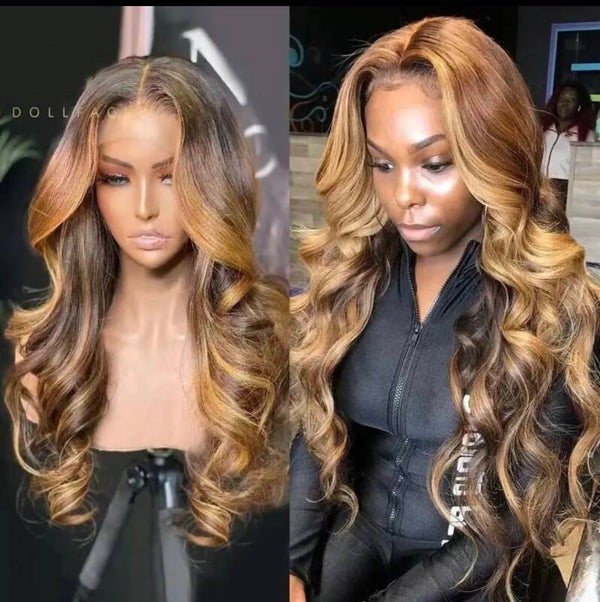 🤎✨ PERRUQUE BODY WAVE – BALAYAGE CARAMEL & MIEL ✨🤎
