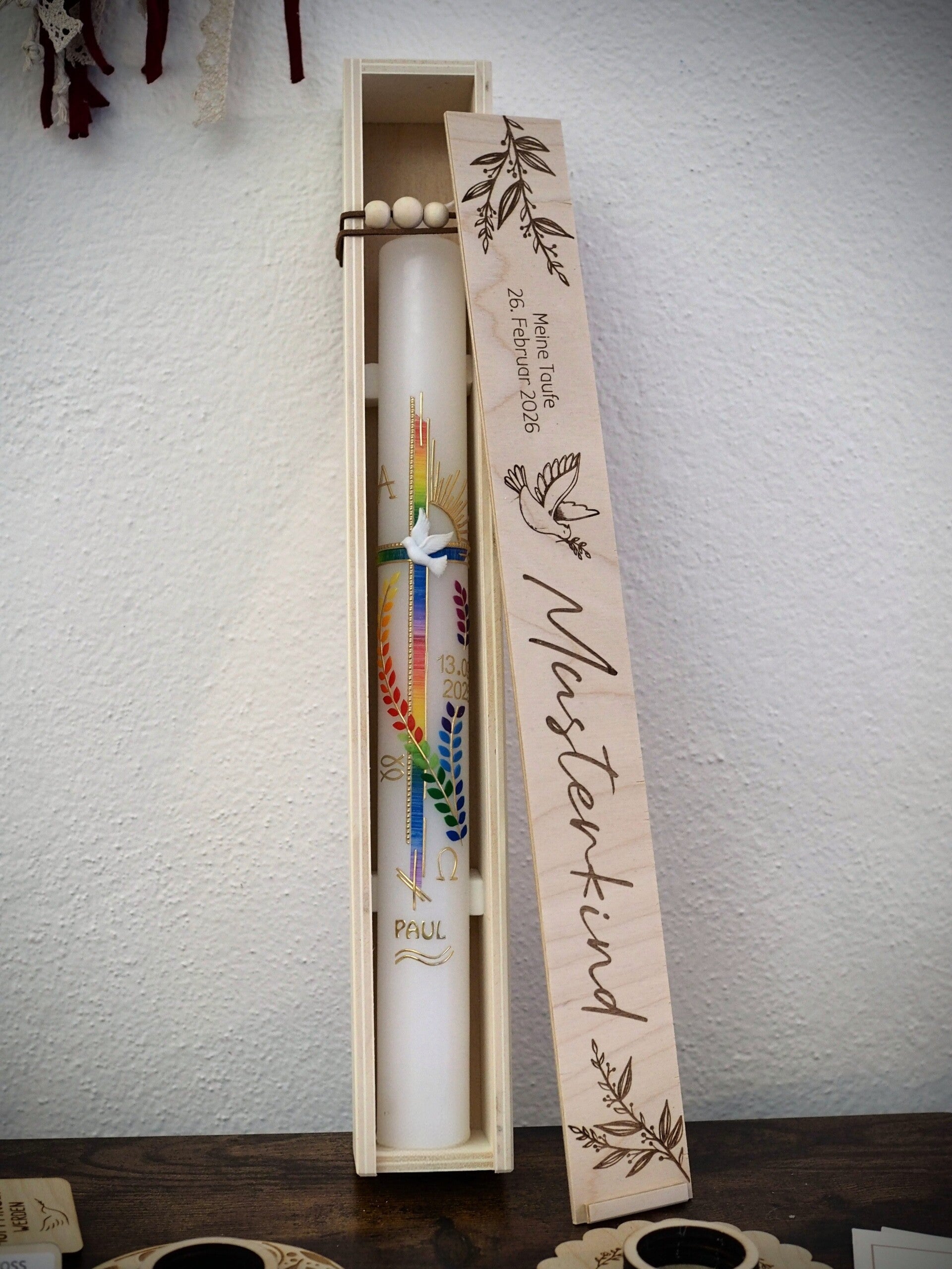 Taufkerzenbox Standard