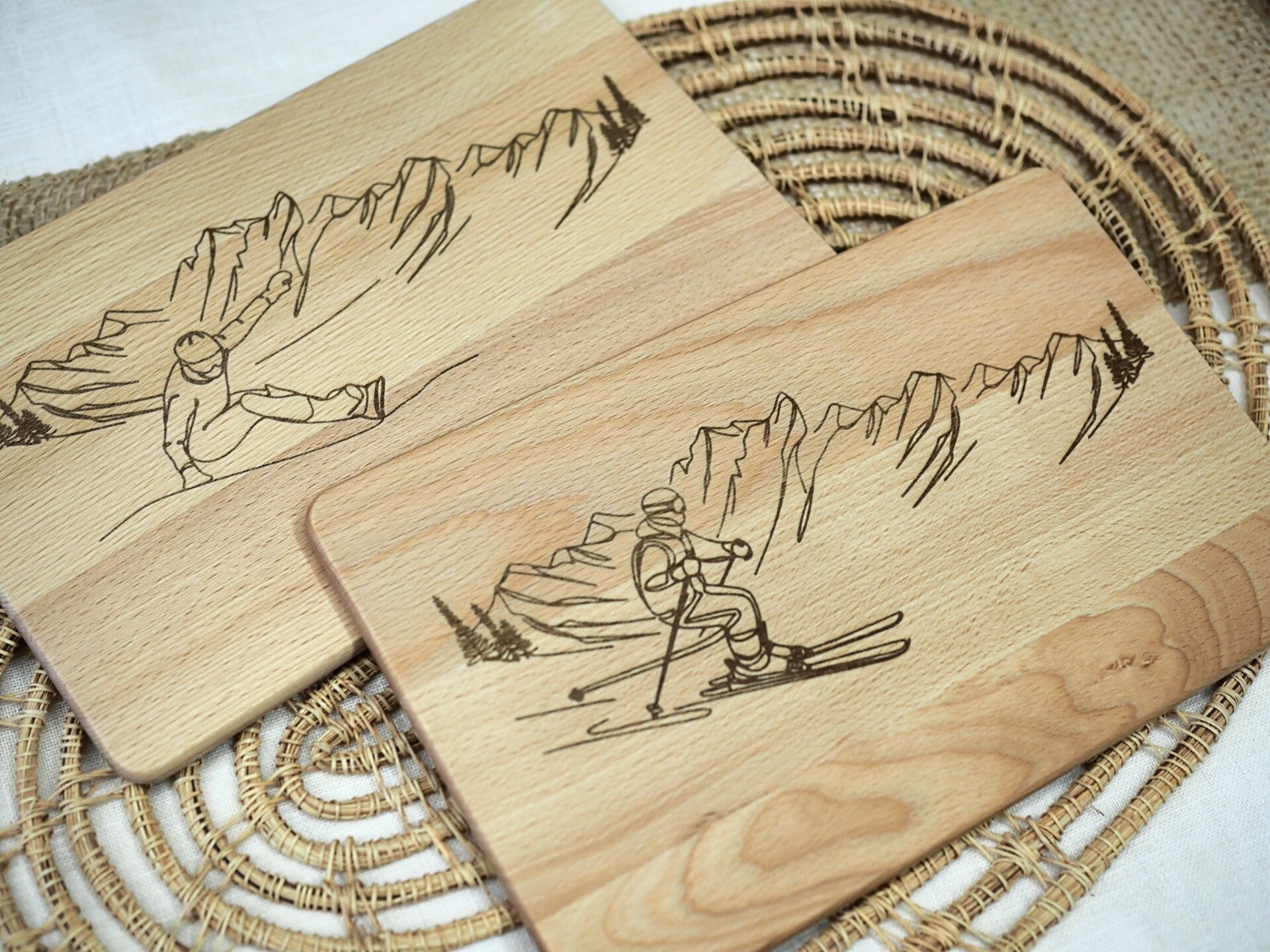 Schneidbrettchen Winter