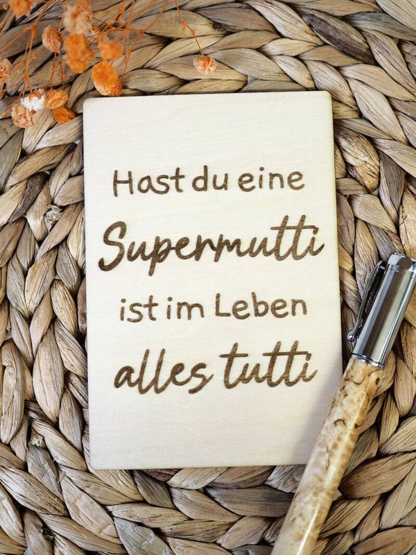 Postkarte "Supermutti"