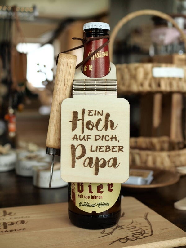 Flaschenanhänger "Papa"